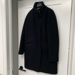 J.Crew Women’s Cocoon Wool Coat - Black - Size 0